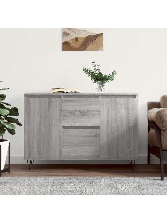 Šoninė spintelė, pilka ąžuolo, 104x35x70cm, apdirbta mediena