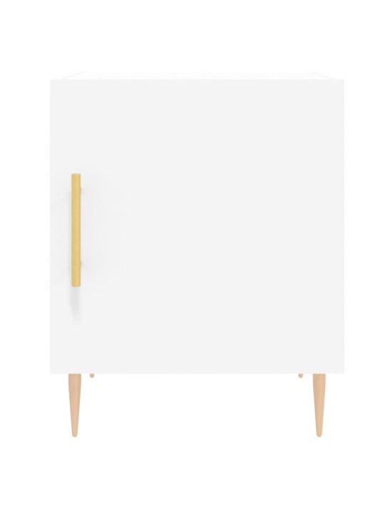 Naktinė spintelė, baltos spalvos, 40x40x50cm, apdirbta mediena