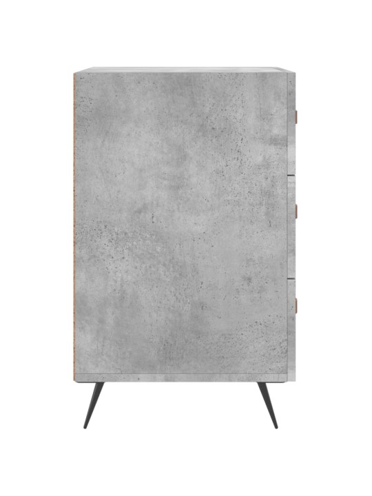Naktinė spintelė, betono pilka, 40x40x66cm, apdirbta mediena