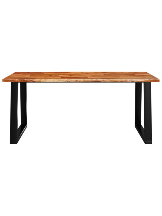 Valgomojo stalas su gyvu kraštu, 180x90x75cm, akacijos masyvas