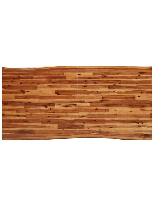 Valgomojo stalas su gyvu kraštu, 180x90x75cm, akacijos masyvas
