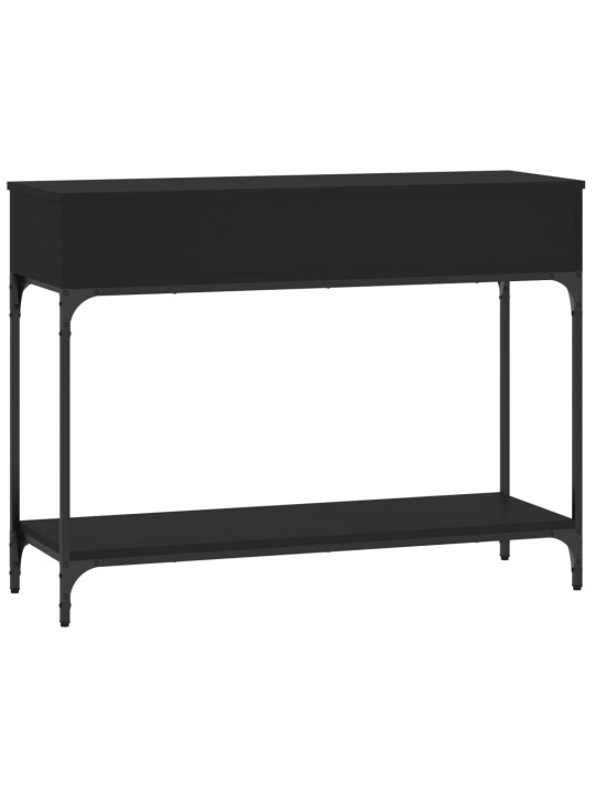 Konsolinis staliukas, juodas, 100x34,5x75cm, apdirbta mediena