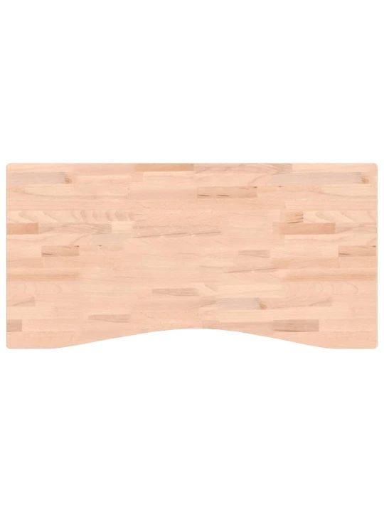 Rašomojo stalo stalviršis, 100x(45–50)x1,5cm, bukmedžio masyvas