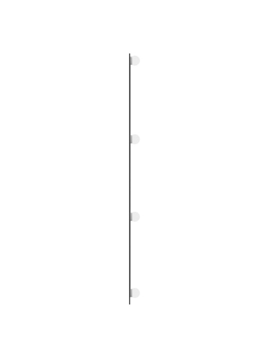 Sieninis veidrodis su LED lemputėmis, 30x100cm, stiklas