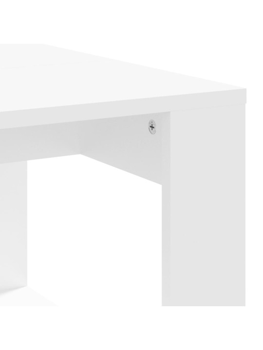 Kavos staliukas, baltos spalvos, 102x50x35cm, apdirbta mediena