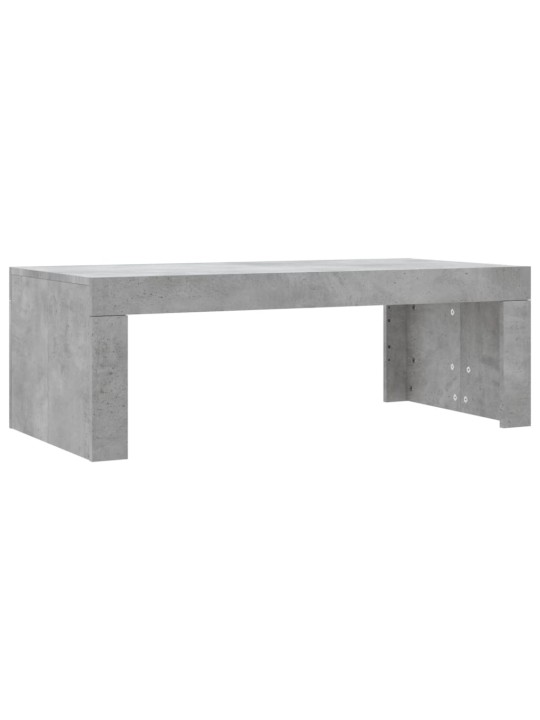 Kavos staliukas, betono pilkas, 102x50x36cm, apdirbta mediena