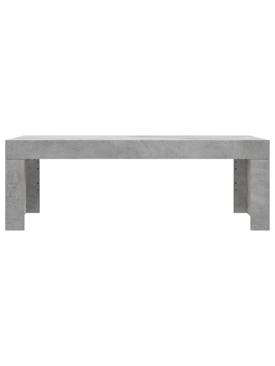Kavos staliukas, betono pilkas, 102x50x36cm, apdirbta mediena