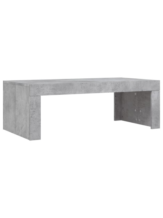 Kavos staliukas, betono pilkas, 102x50x36cm, apdirbta mediena