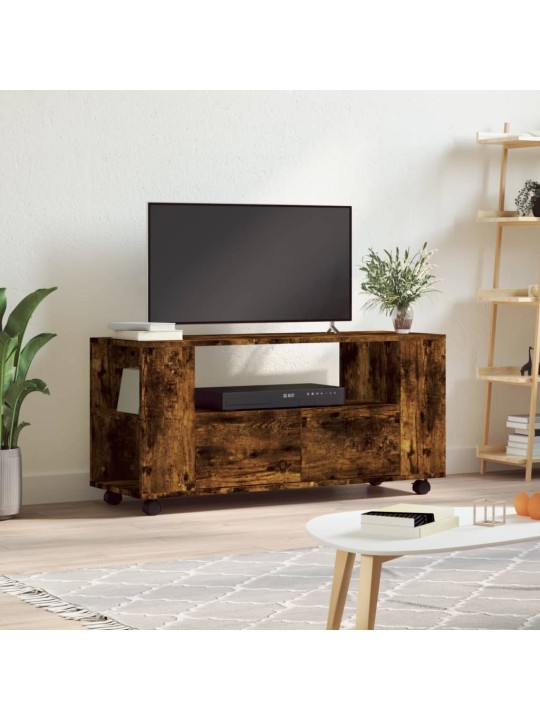 Televizoriaus spintelė, dūminio ąžuolo, 102x34,5x43cm, mediena