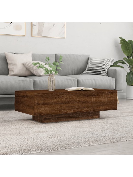 Kavos staliukas, rudas ąžuolo, 100x49,5x31cm, apdirbta mediena