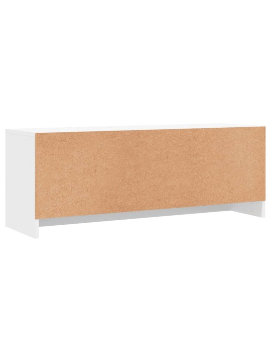 Televizoriaus spintelė, balta, 102x30x37,5cm, apdirbta mediena