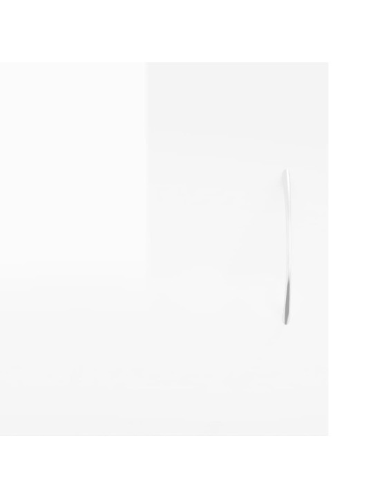 Televizoriaus spintelė, balta, 102x30x37,5cm, mediena, blizgi