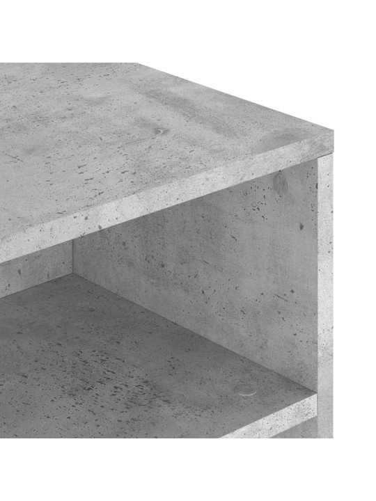 Kavos staliukas, betono pilkas, 90x55x42,5cm, apdirbta mediena