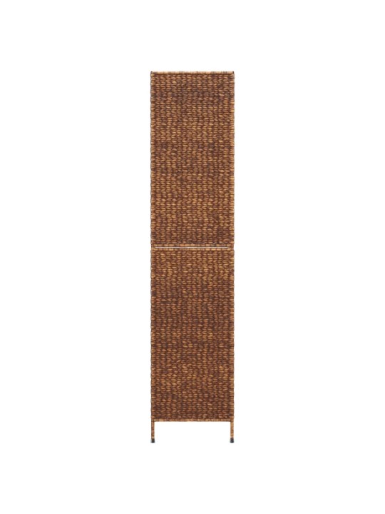 Kambario pertvara, 5 dalių, ruda, 205x180cm, vandens hiacintas