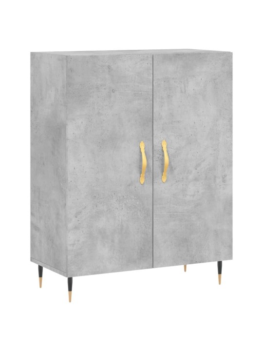 Komoda, betono pilkos spalvos, 69,5x34x180cm, apdirbta mediena