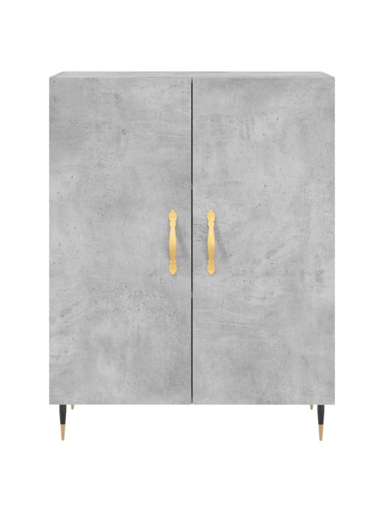 Komoda, betono pilkos spalvos, 69,5x34x180cm, apdirbta mediena