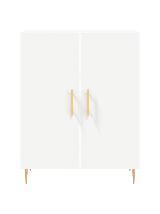 Komoda, baltos spalvos, 69,5x34x180cm, apdirbta mediena