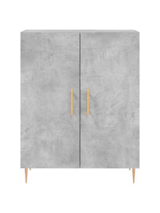 Komoda, betono pilkos spalvos, 69,5x34x180cm, apdirbta mediena