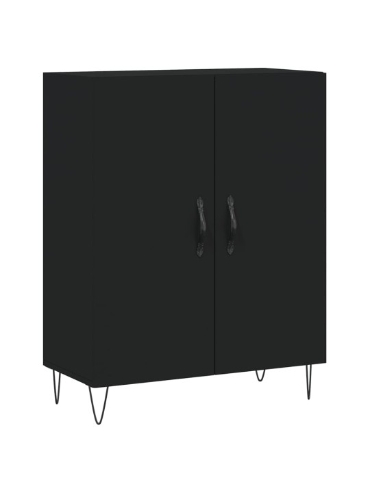 Komoda, juodos spalvos, 69,5x34x180cm, apdirbta mediena