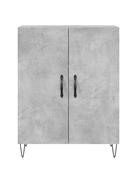 Komoda, betono pilkos spalvos, 69,5x34x180cm, apdirbta mediena