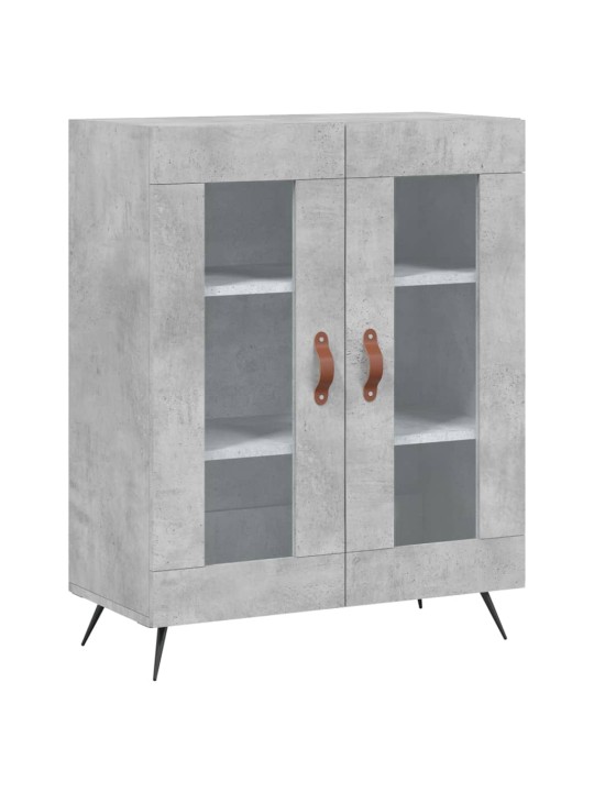 Komoda, betono pilkos spalvos, 69,5x34x180cm, apdirbta mediena