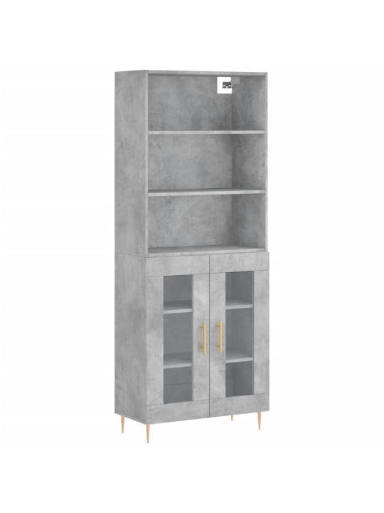 Komoda, betono pilkos spalvos, 69,5x34x180cm, apdirbta mediena