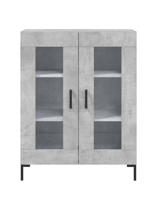 Komoda, betono pilkos spalvos, 69,5x34x180cm, apdirbta mediena