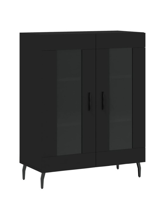 Komoda, juodos spalvos, 69,5x34x180cm, apdirbta mediena