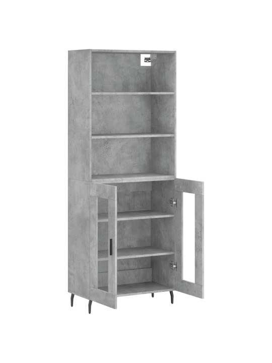 Komoda, betono pilkos spalvos, 69,5x34x180cm, apdirbta mediena