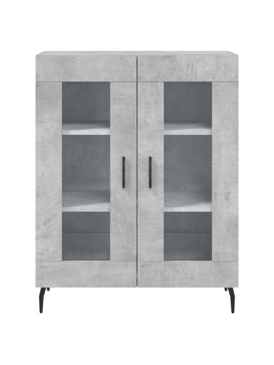 Komoda, betono pilkos spalvos, 69,5x34x180cm, apdirbta mediena