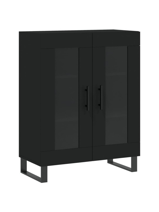 Komoda, juodos spalvos, 69,5x34x180cm, apdirbta mediena
