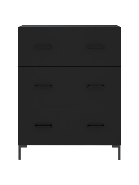 Komoda, juodos spalvos, 69,5x34x180cm, apdirbta mediena