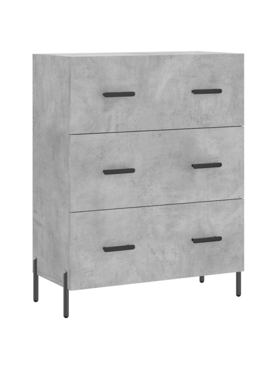 Komoda, betono pilkos spalvos, 69,5x34x180cm, apdirbta mediena