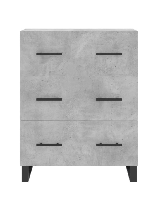 Komoda, betono pilkos spalvos, 69,5x34x180cm, apdirbta mediena