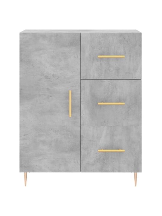 Komoda, betono pilkos spalvos, 69,5x34x180cm, apdirbta mediena