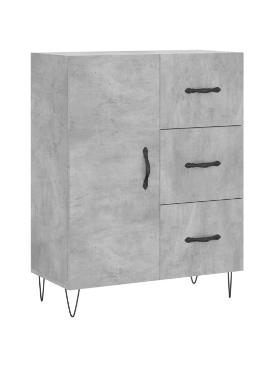 Komoda, betono pilkos spalvos, 69,5x34x180cm, apdirbta mediena