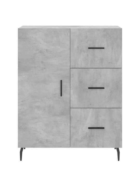 Komoda, betono pilkos spalvos, 69,5x34x180cm, apdirbta mediena