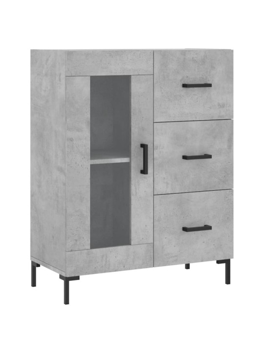 Komoda, betono pilkos spalvos, 69,5x34x180cm, apdirbta mediena