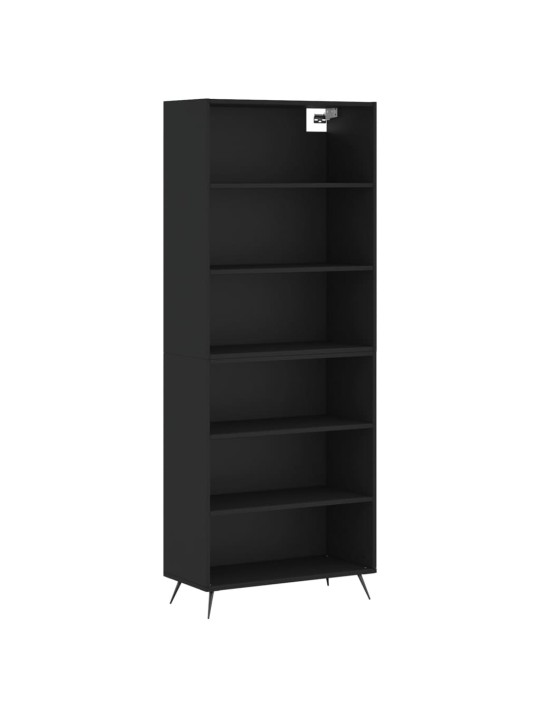Komoda, juodos spalvos, 69,5x32,5x180cm, apdirbta mediena