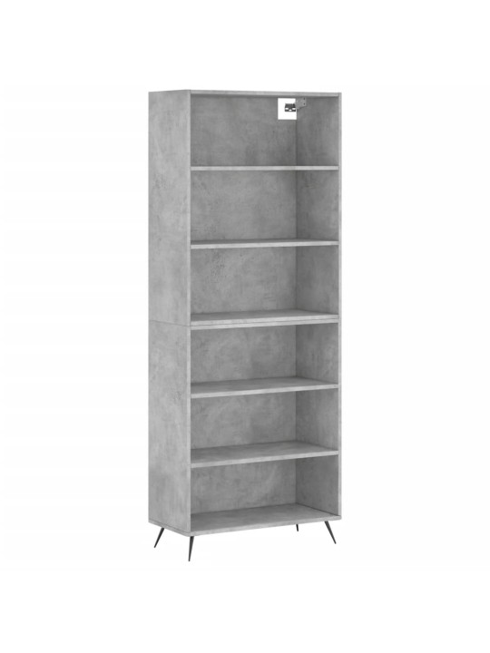 Komoda, betono pilka, 69,5x32,5x180cm, apdirbta mediena