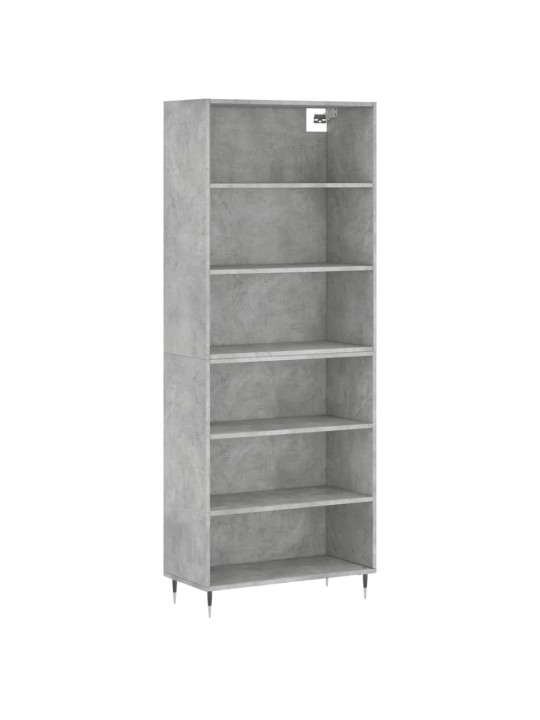 Komoda, betono pilka, 69,5x32,5x180cm, apdirbta mediena
