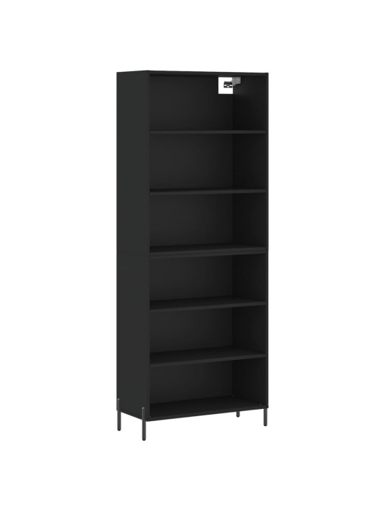 Komoda, juodos spalvos, 69,5x32,5x180cm, apdirbta mediena