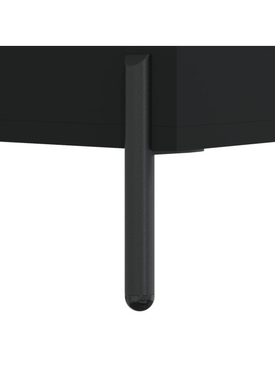 Komoda, juodos spalvos, 69,5x32,5x180cm, apdirbta mediena