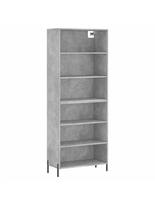 Komoda, betono pilka, 69,5x32,5x180cm, apdirbta mediena