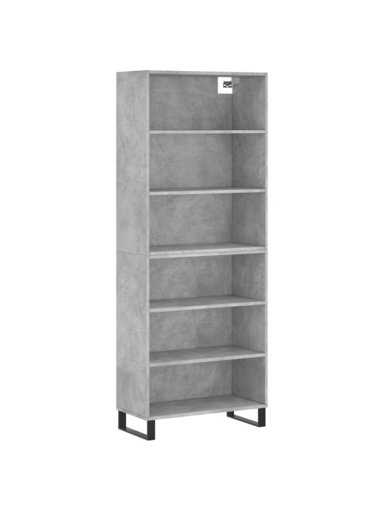 Komoda, betono pilka, 69,5x32,5x180cm, apdirbta mediena