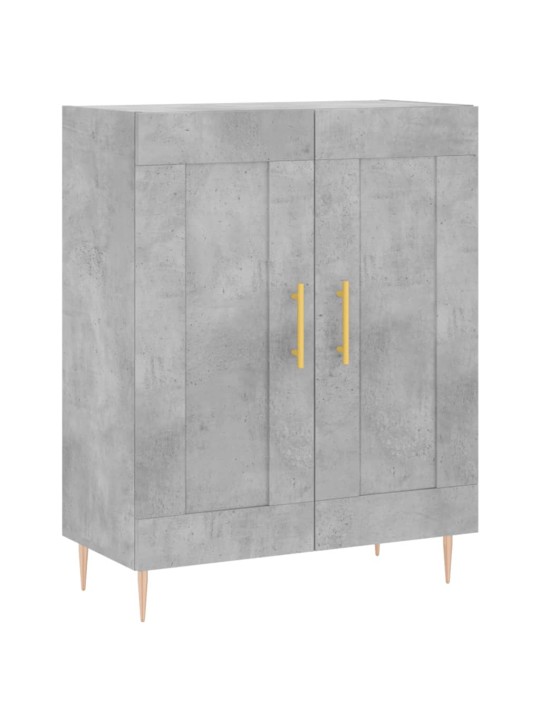 Komoda, betono pilkos spalvos, 69,5x34x180cm, apdirbta mediena