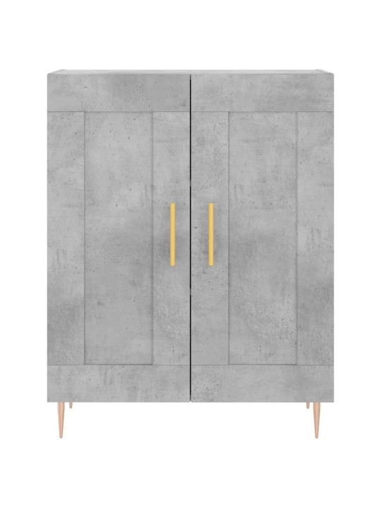 Komoda, betono pilkos spalvos, 69,5x34x180cm, apdirbta mediena