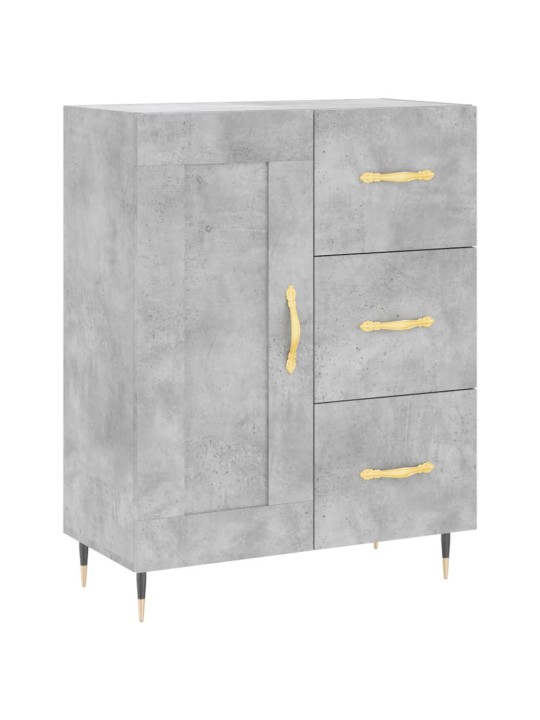 Komoda, betono pilkos spalvos, 69,5x34x180cm, apdirbta mediena