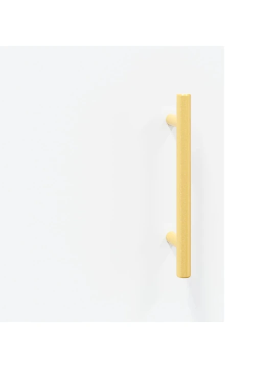 Komoda, baltos spalvos, 69,5x34x180cm, apdirbta mediena