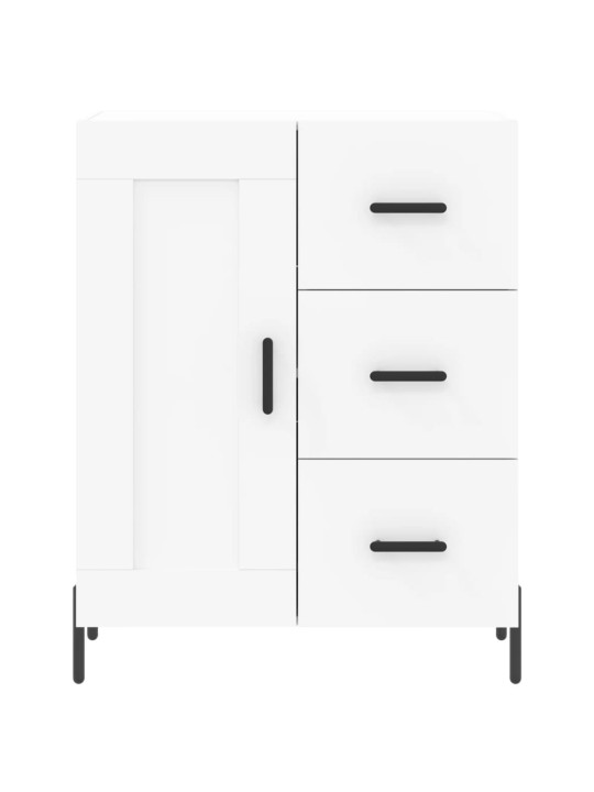 Komoda, baltos spalvos, 69,5x34x180cm, apdirbta mediena